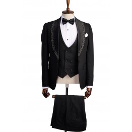 Costum ceremonie 3 piese rever detasabil